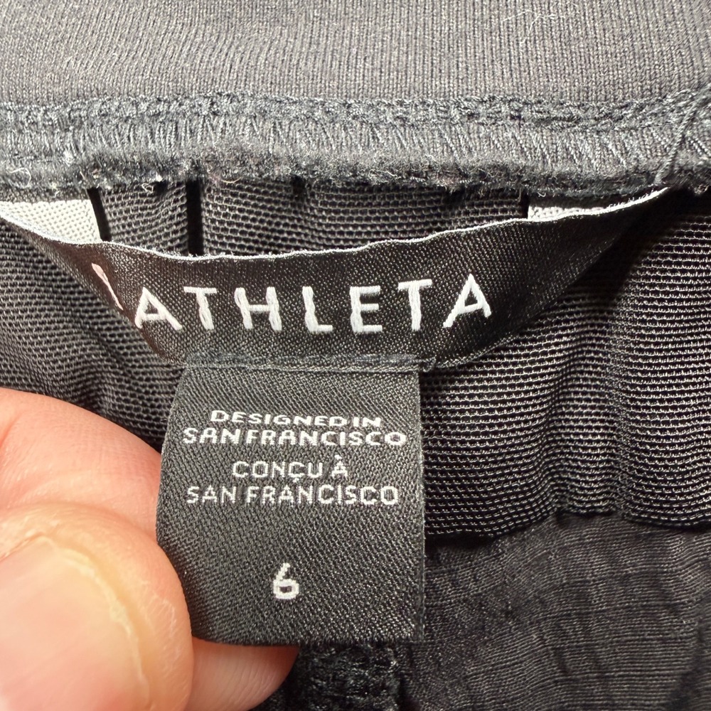 Athleta Trekkie North Jogger Women 6 Black Hiking Travel Pants Gorpcore Utility - Picture 7 of 10